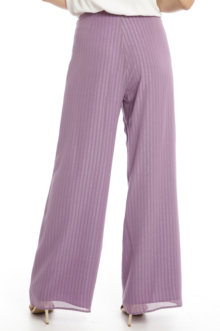 Lamé palazzo trousers Intrend Lamé palazzo trousers Intrend