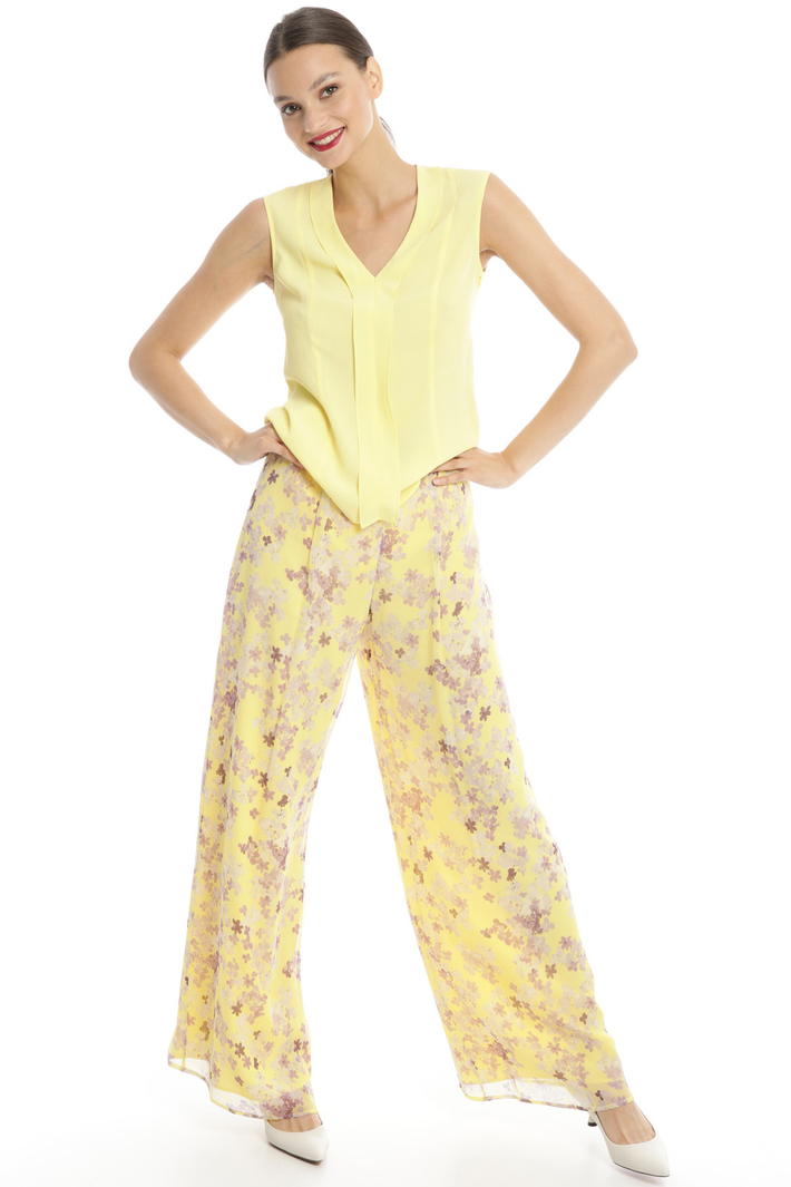 Floral print palazzo trousers Intrend Floral print palazzo trousers Intrend
