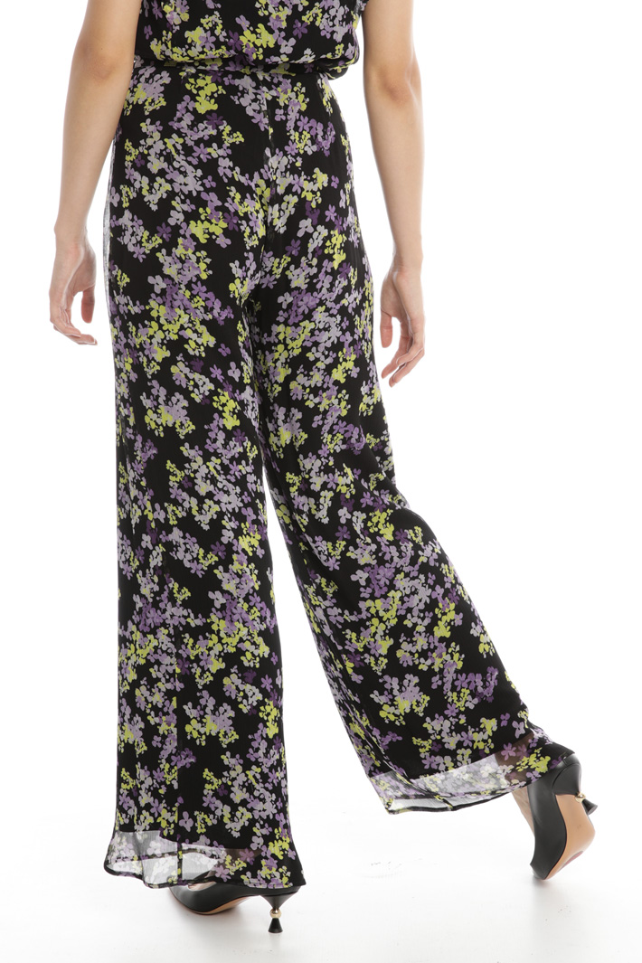 Floral print palazzo trousers Intrend Floral print palazzo trousers Intrend