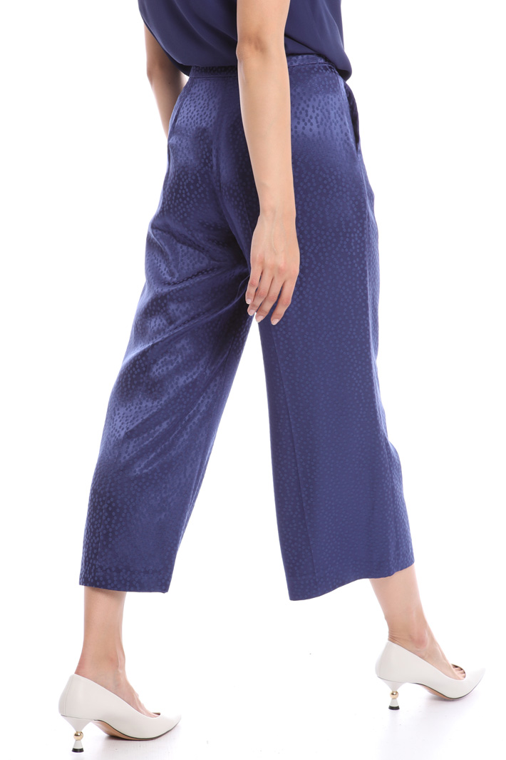 Crop jacquard trousers Intrend Crop jacquard trousers Intrend