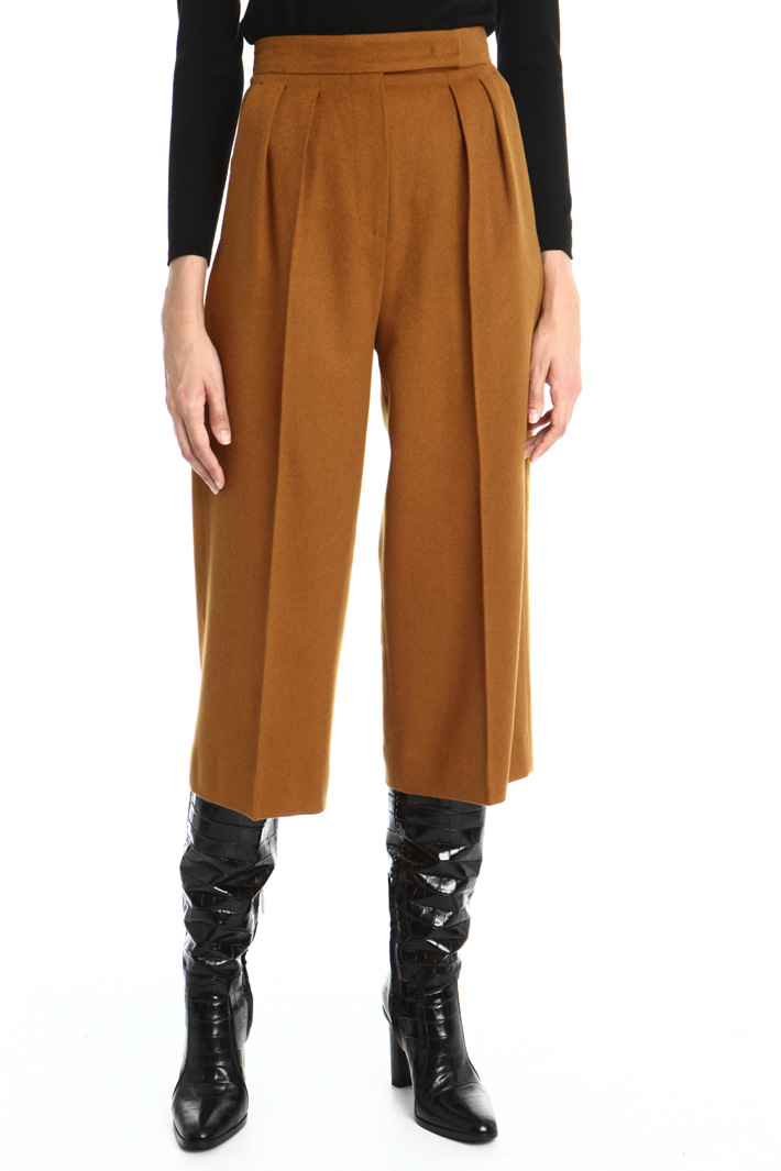 Crop camel trousers Intrend Crop camel trousers Intrend