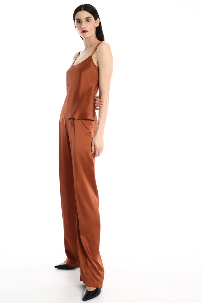 Silk satin trousers Intrend Silk satin trousers Intrend
