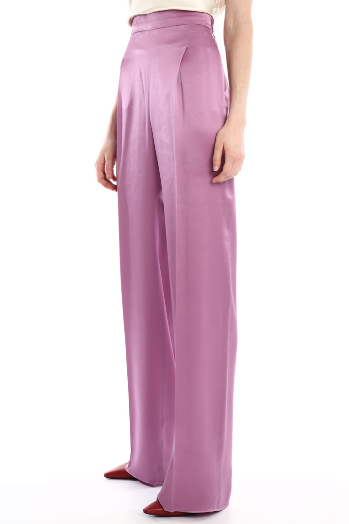 Silk satin trousers Intrend Silk satin trousers Intrend