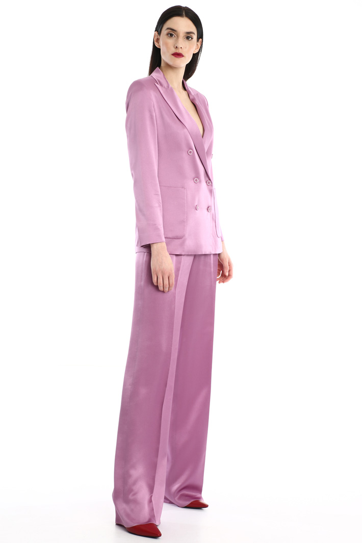 Silk satin trousers Intrend Silk satin trousers Intrend