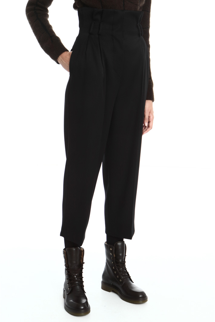 Wool satin trousers Intrend Wool satin trousers Intrend