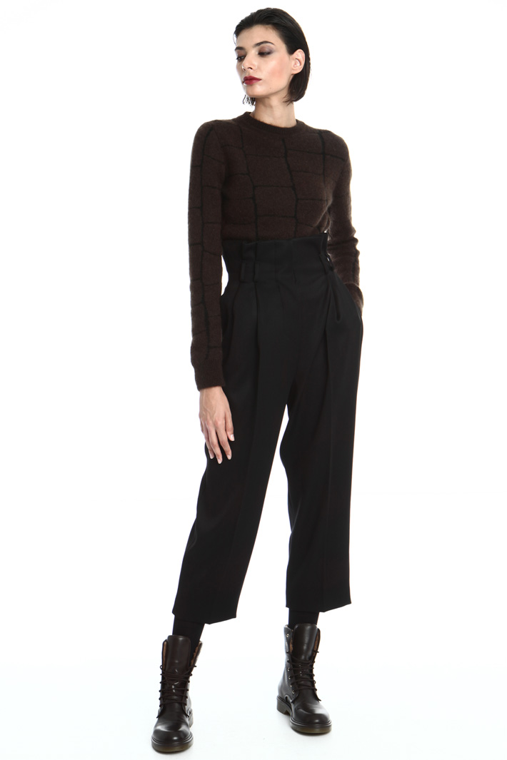 Wool satin trousers Intrend Wool satin trousers Intrend
