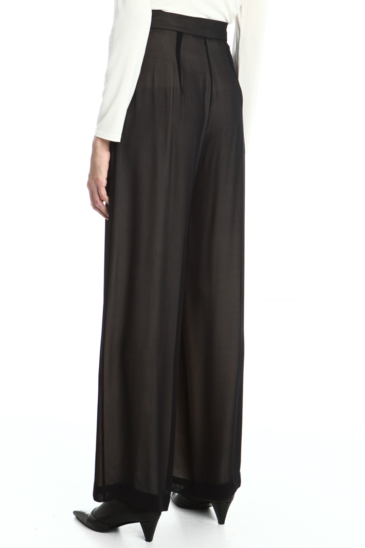 Silk georgette trousers Intrend Silk georgette trousers Intrend