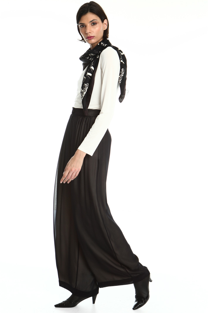 Silk georgette trousers Intrend Silk georgette trousers Intrend