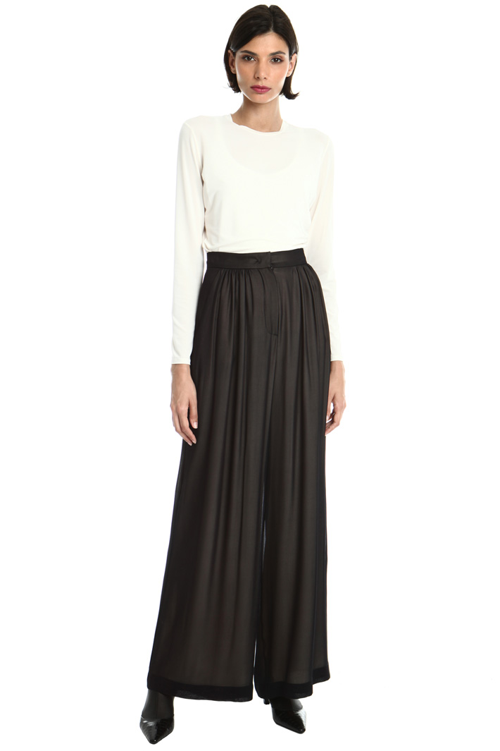 Silk georgette trousers Intrend Silk georgette trousers Intrend
