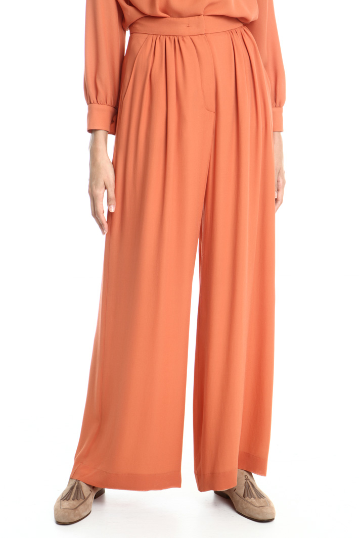 Silk georgette trousers Intrend Silk georgette trousers Intrend