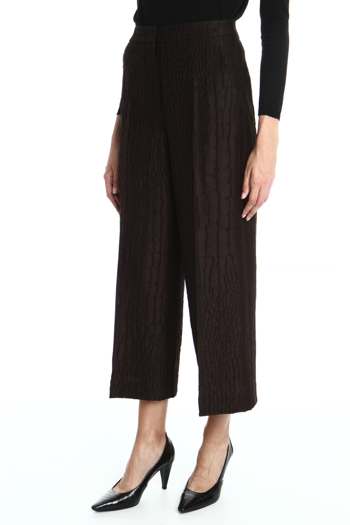 Jacquard wool trousers Intrend Jacquard wool trousers Intrend