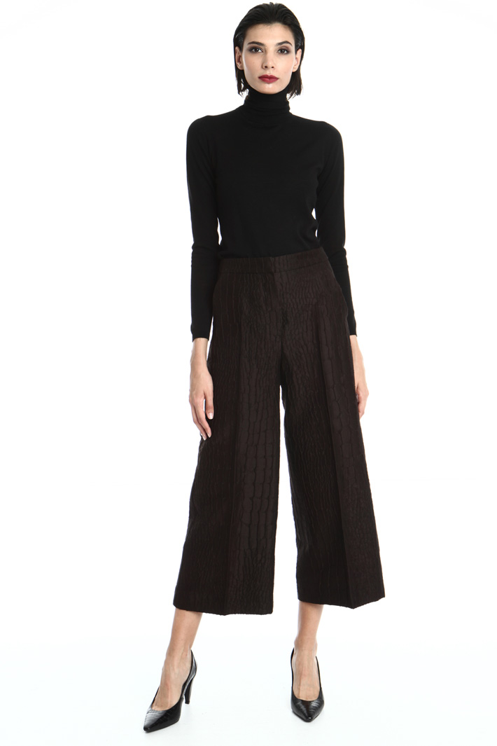 Jacquard wool trousers Intrend Jacquard wool trousers Intrend