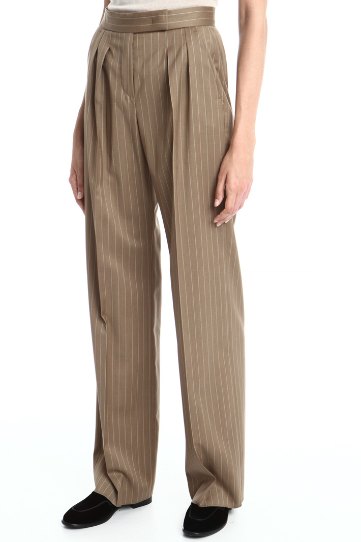 Wool palazzo trousers Intrend Wool palazzo trousers Intrend
