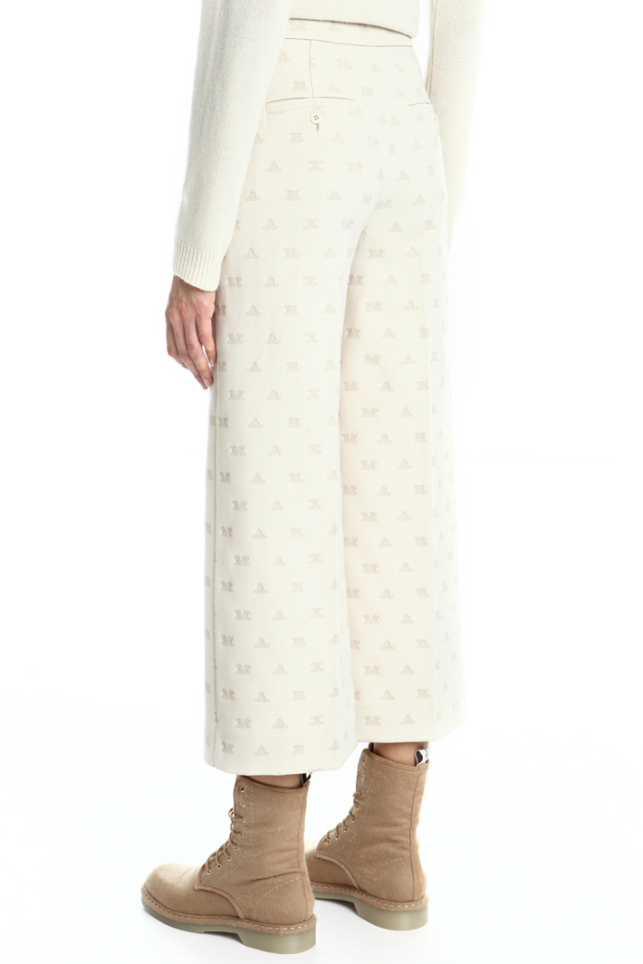 Crop jacquard trousers Intrend Crop jacquard trousers Intrend
