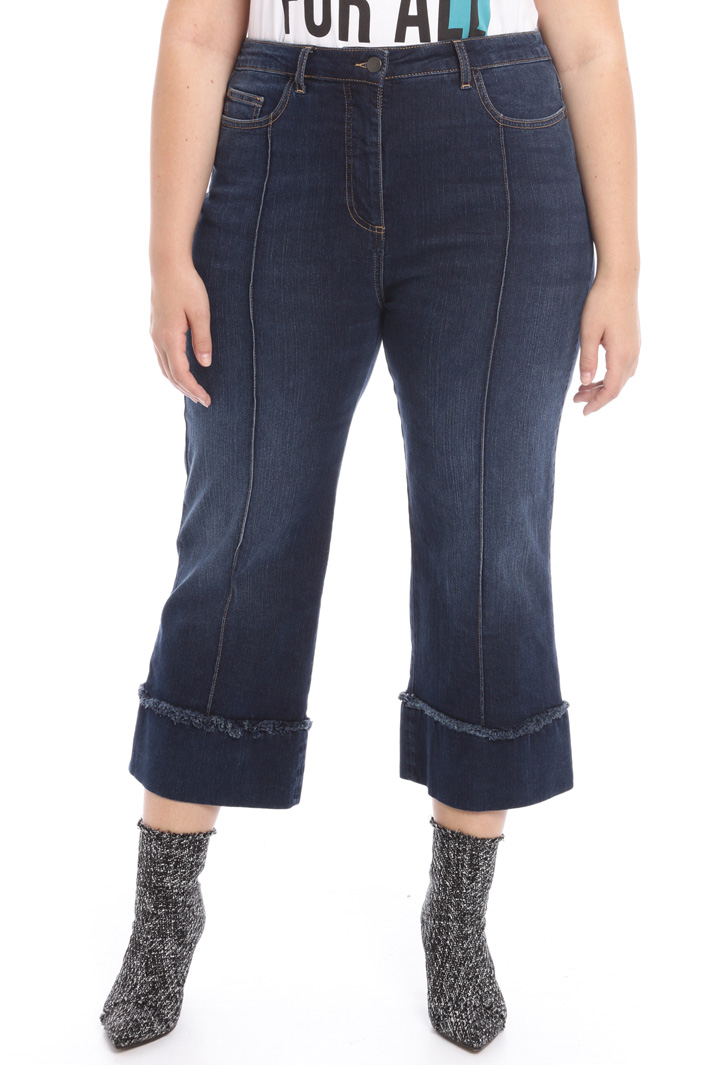 Stretch denim cropped jeans Intrend Stretch denim cropped jeans Intrend