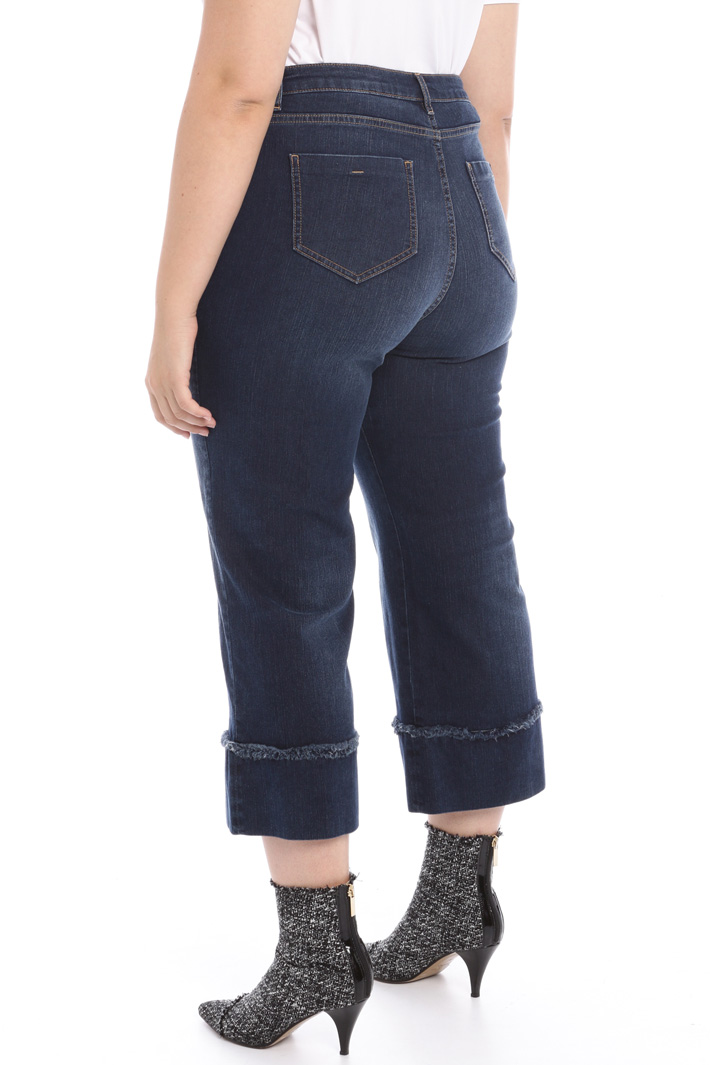 Stretch denim cropped jeans Intrend Stretch denim cropped jeans Intrend
