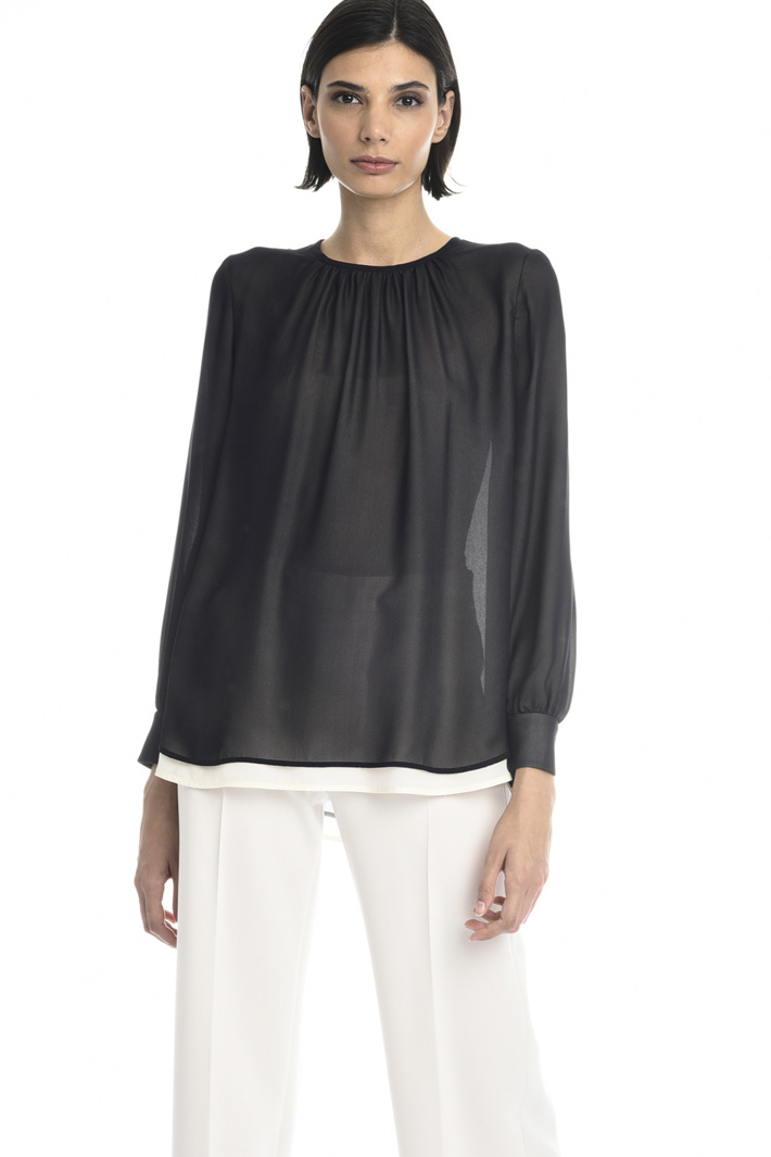 Silk georgette blouse Intrend Silk georgette blouse Intrend