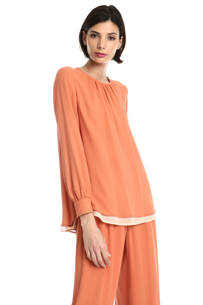 Silk georgette blouse Intrend Silk georgette blouse Intrend