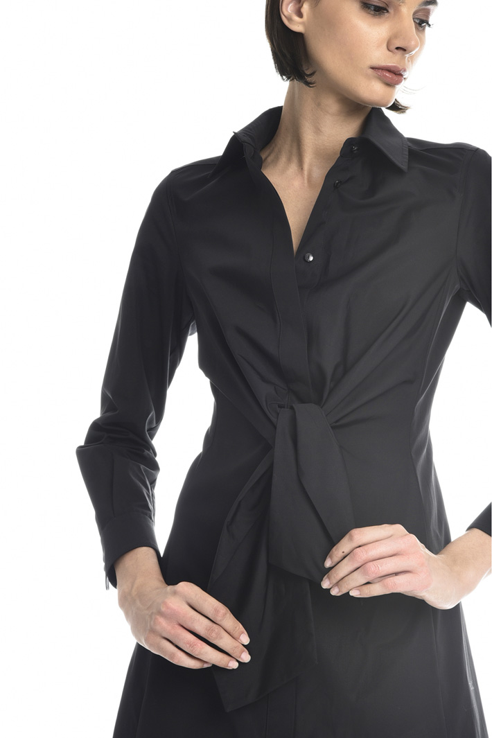Sash cotton poplin dress Intrend Sash cotton poplin dress Intrend
