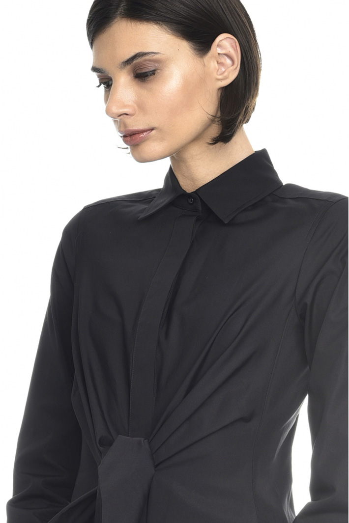Sash cotton poplin dress Intrend Sash cotton poplin dress Intrend