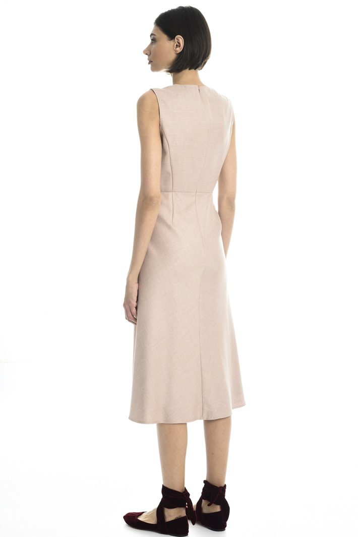 Camel and silk twill dress Intrend Camel and silk twill dress Intrend