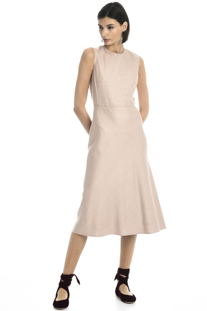 Camel and silk twill dress Intrend Camel and silk twill dress Intrend