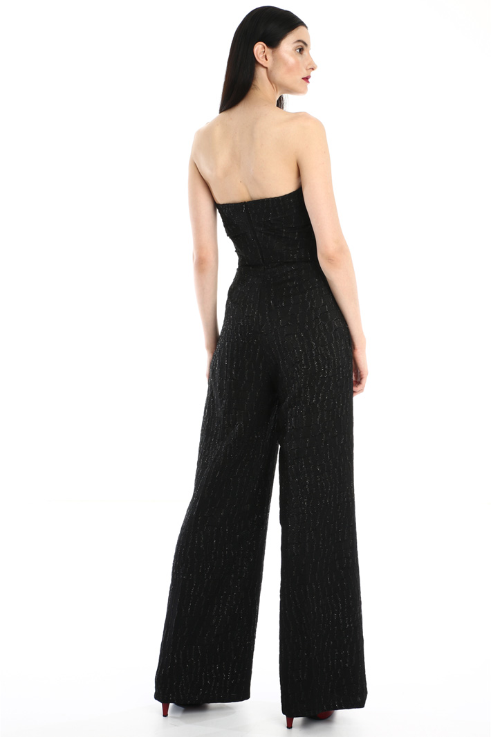 Fil coupé jacquard jumpsuit Intrend Fil coupé jacquard jumpsuit Intrend