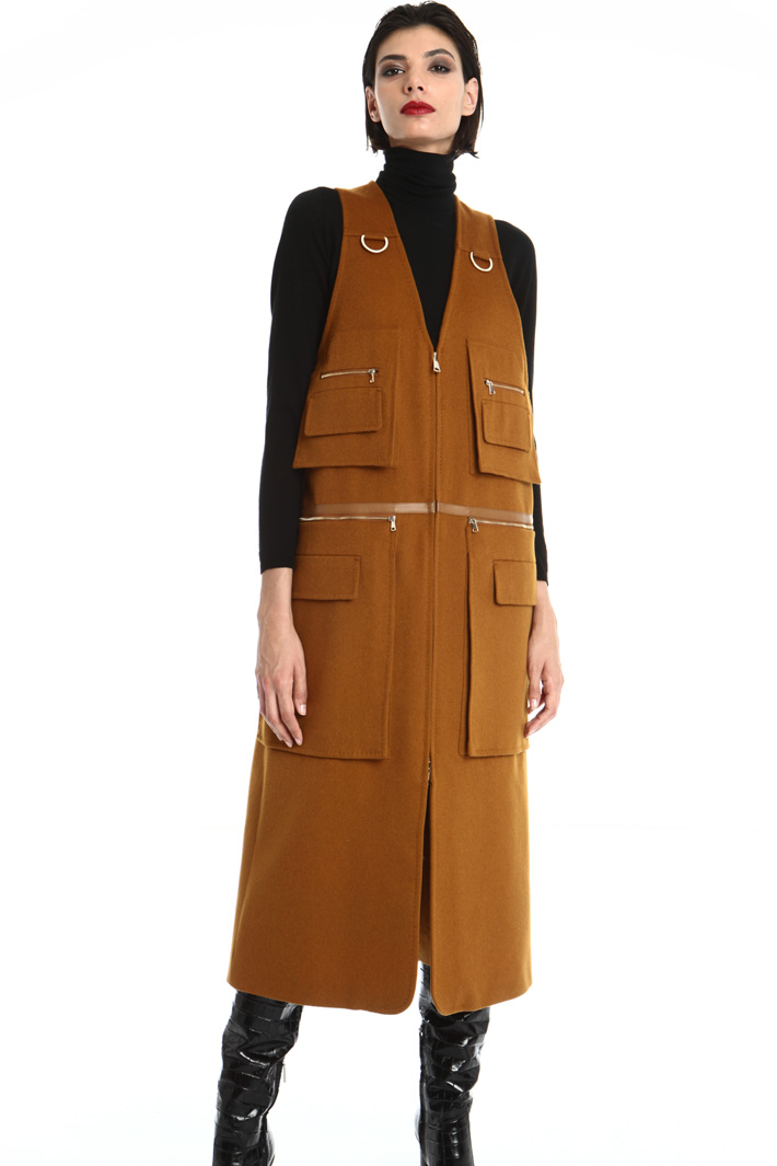 Long camel with pockets Intrend Long camel with pockets Intrend