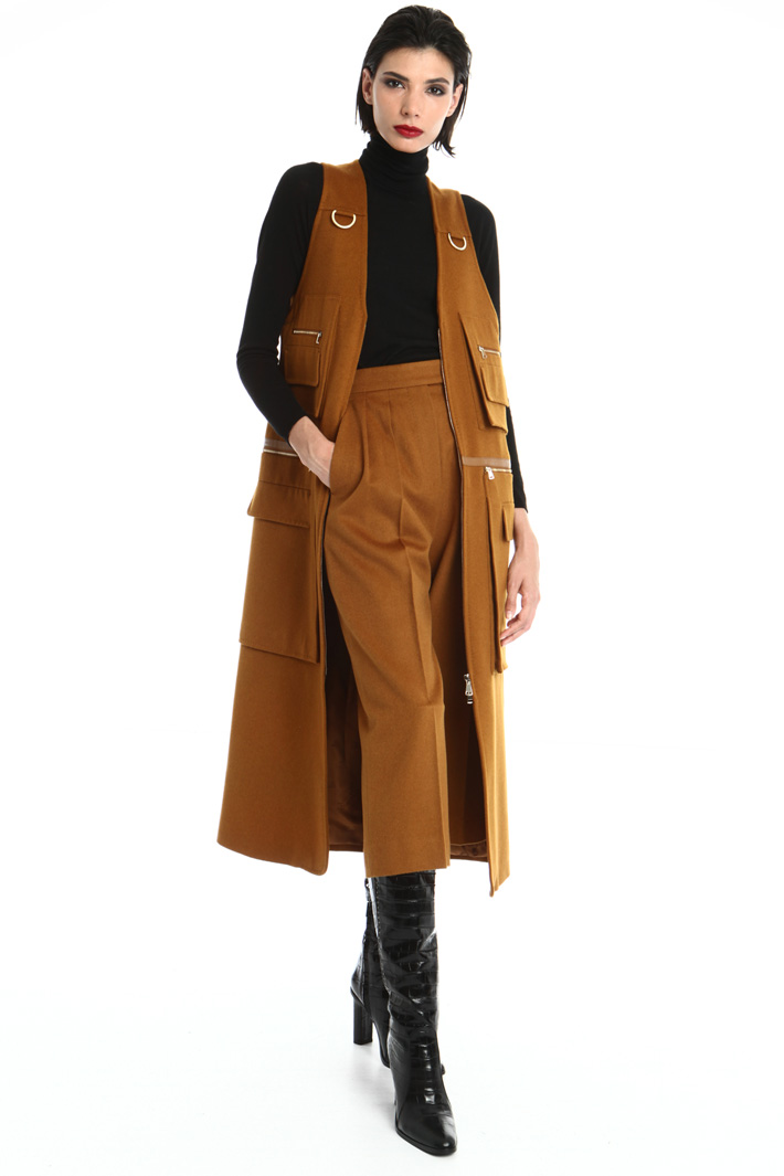 Long camel with pockets Intrend Long camel with pockets Intrend