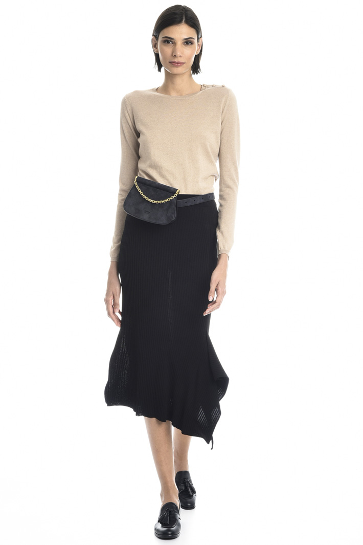 Viscose midi skirt Intrend Viscose midi skirt Intrend