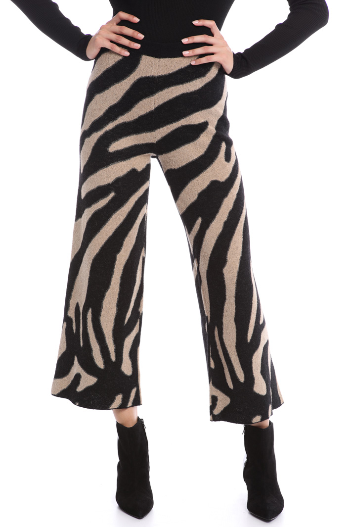 Animal print knit trousers Intrend Animal print knit trousers Intrend