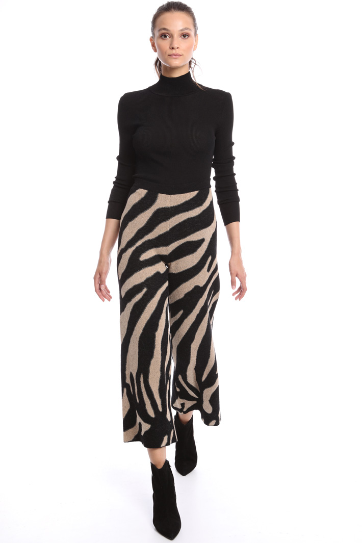Animal print knit trousers Intrend Animal print knit trousers Intrend