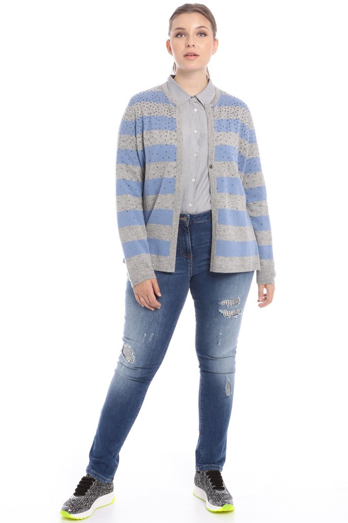 Rhinestone cardigan Intrend Rhinestone cardigan Intrend