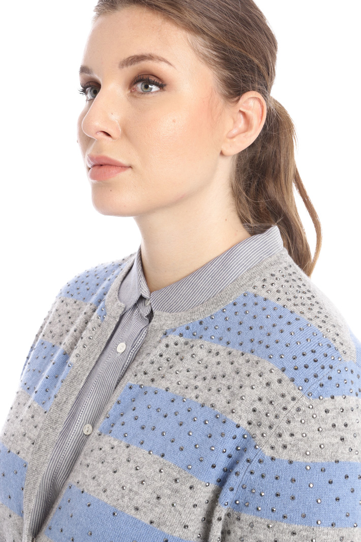 Rhinestone cardigan Intrend Rhinestone cardigan Intrend
