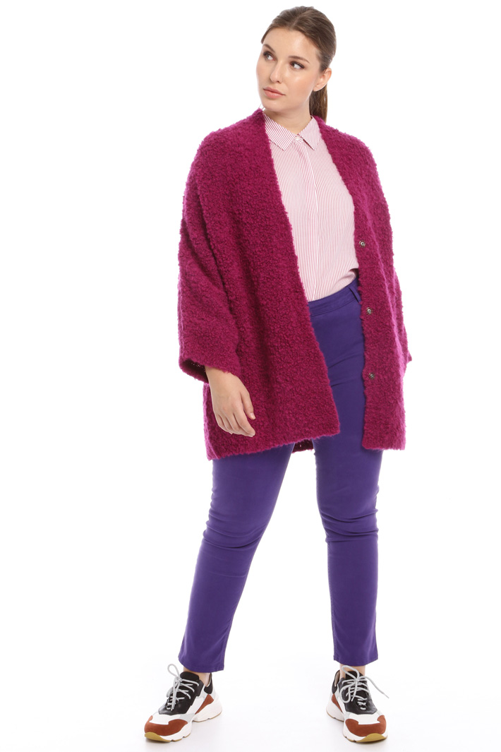 Bouclé mohair cardigan Intrend Bouclé mohair cardigan Intrend