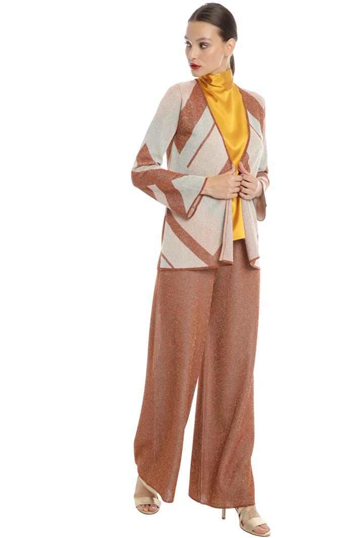 Open front jacquard cardigan Intrend Open front jacquard cardigan Intrend