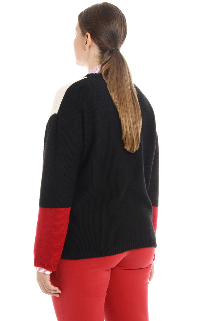 Inlay laminated sweater Intrend Inlay laminated sweater Intrend