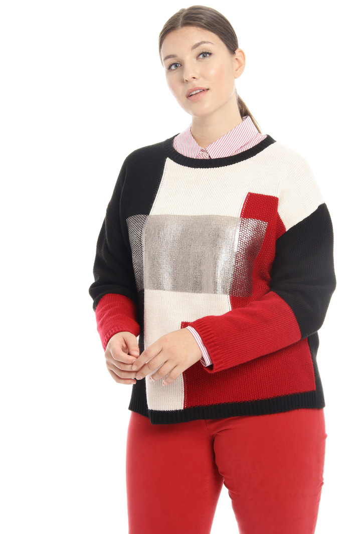 Inlay laminated sweater Intrend Inlay laminated sweater Intrend