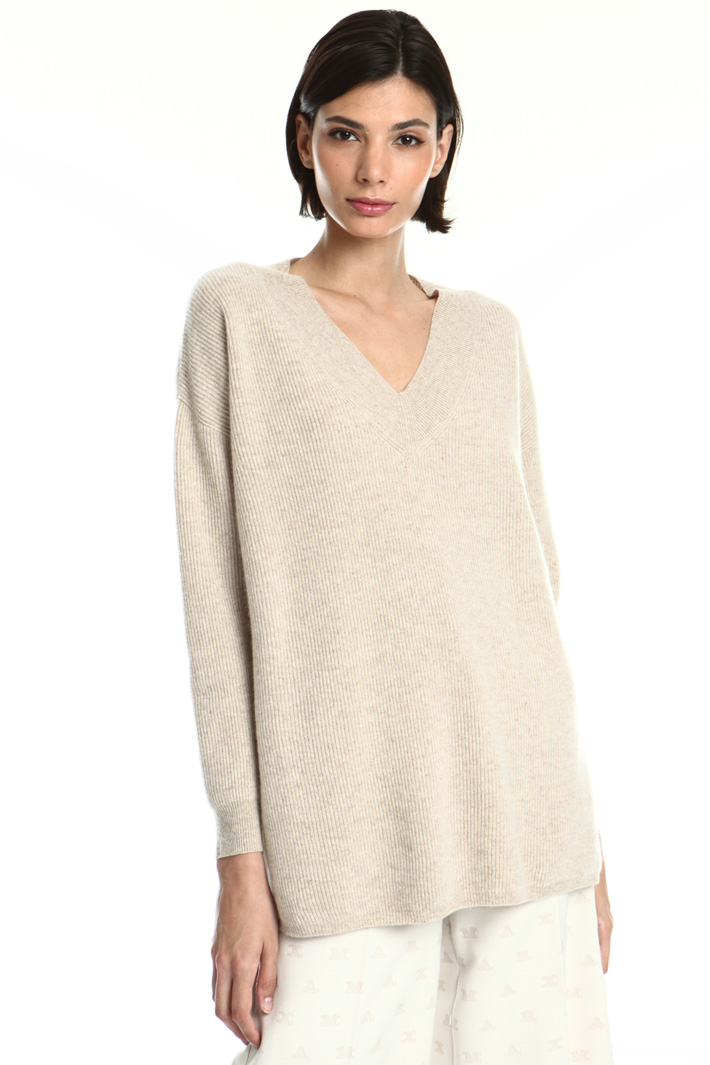 Side slit cashmere jumper Intrend Side slit cashmere jumper Intrend