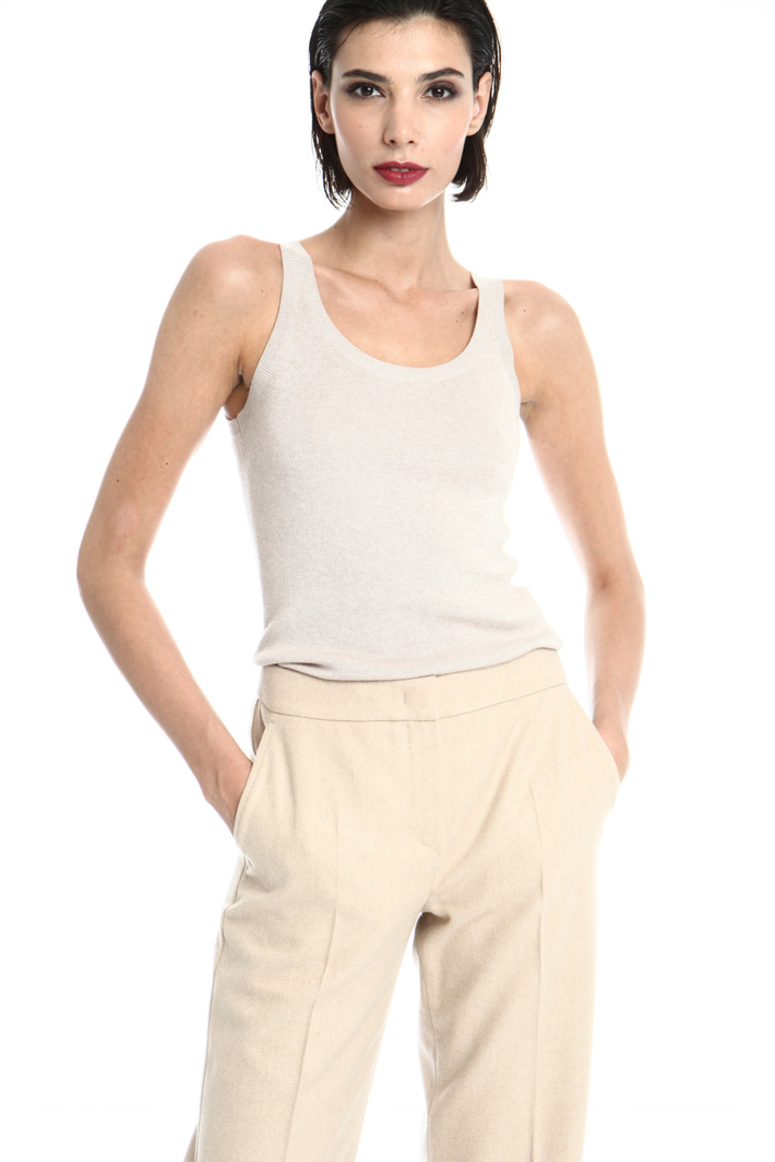 Silk and cashmere tank top Intrend Silk and cashmere tank top Intrend