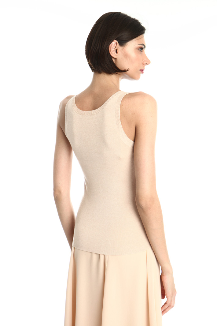 Silk and cashmere tank top Intrend Silk and cashmere tank top Intrend