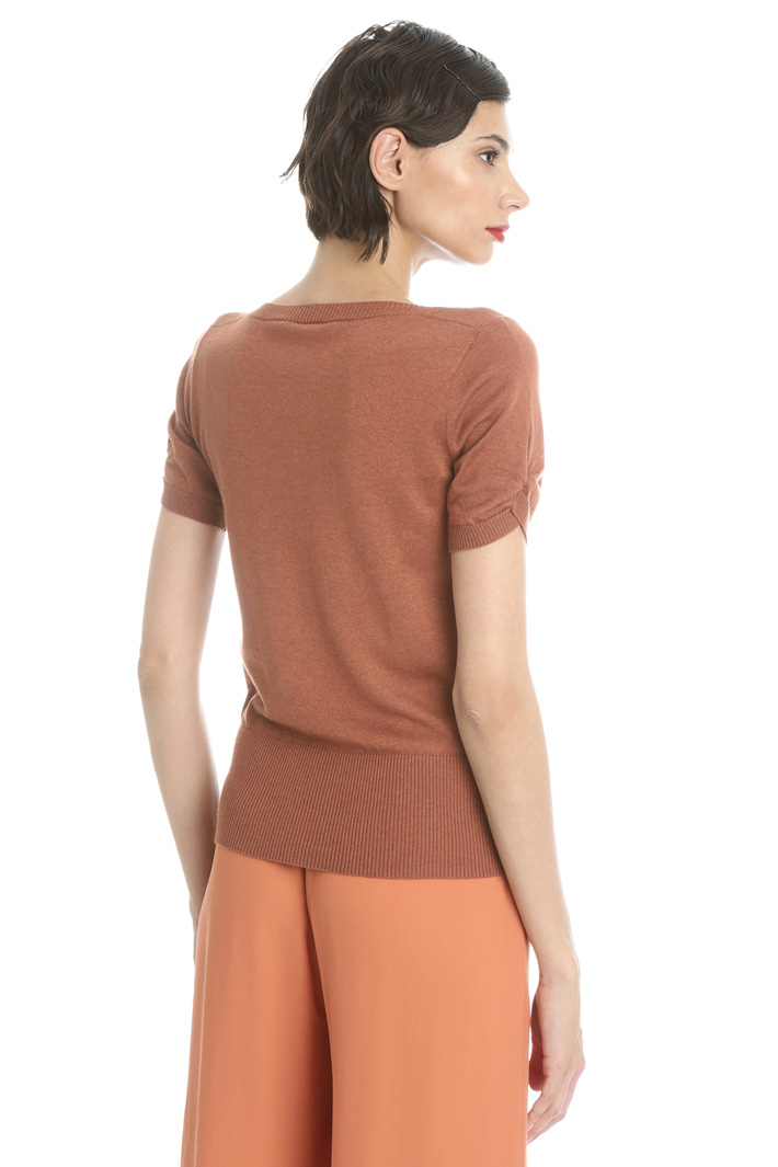 Short sleeve knit sweater Intrend Short sleeve knit sweater Intrend
