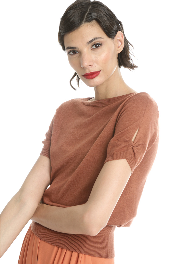 Short sleeve knit sweater Intrend Short sleeve knit sweater Intrend