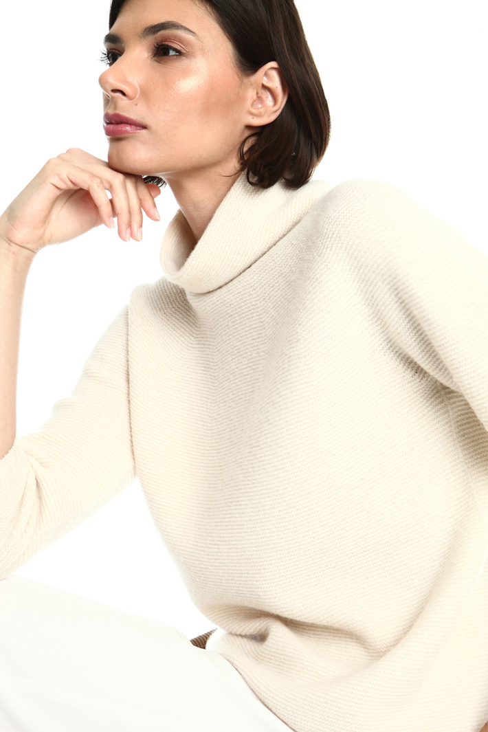 Cashmere funnel neck sweater Intrend Cashmere funnel neck sweater Intrend