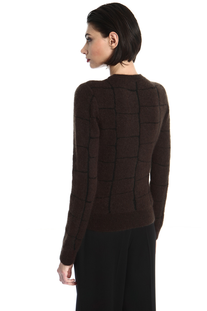 Croc print effect sweater Intrend Croc print effect sweater Intrend