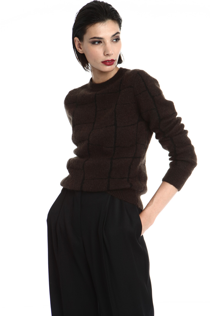 Croc print effect sweater Intrend Croc print effect sweater Intrend