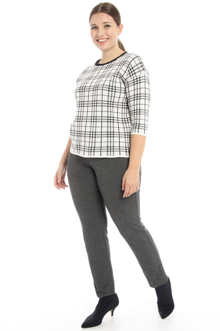 Wool jacquard sweater Intrend Wool jacquard sweater Intrend