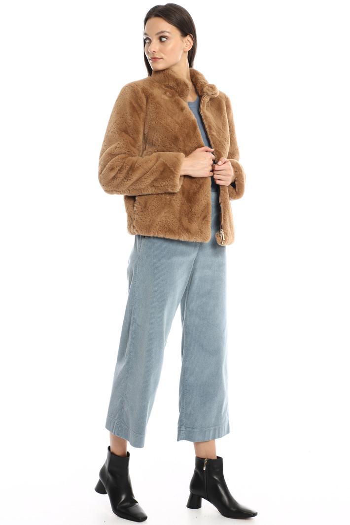 High neck plush jacket Intrend High neck plush jacket Intrend