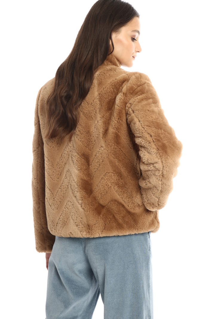 High neck plush jacket Intrend High neck plush jacket Intrend