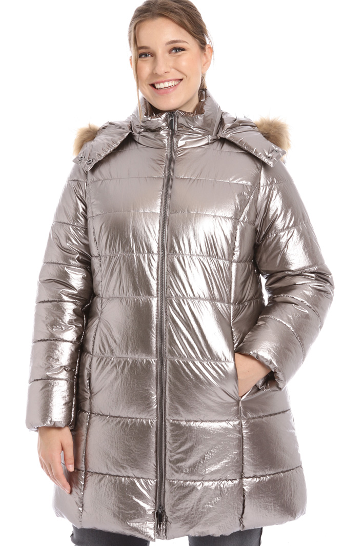 Laminated puffer coat Intrend Laminated puffer coat Intrend